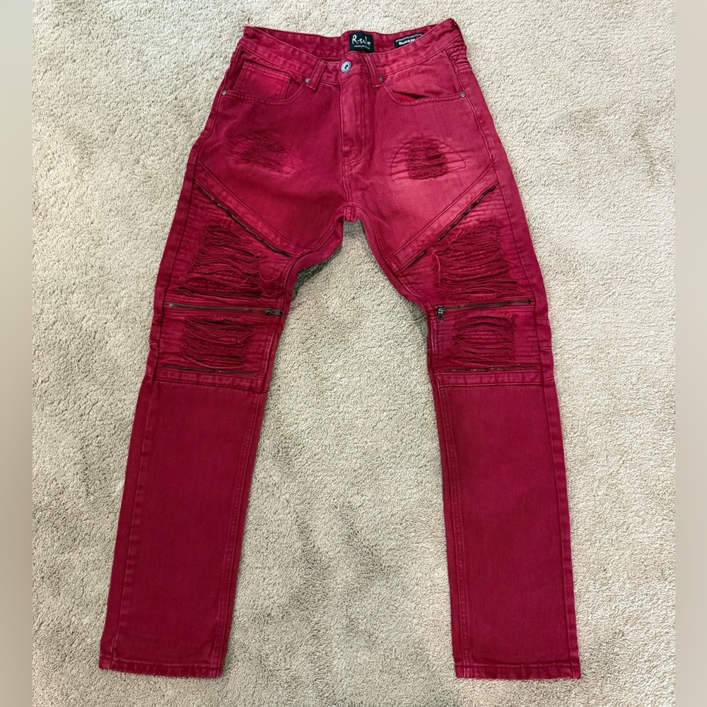 Buckle Premium Red Denim Jeans 30x32